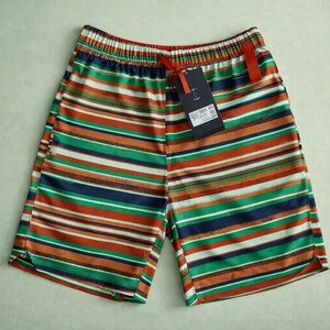 Fabletics The One Short M Stripe Iron Earth Athletic Golf Training Multicolored